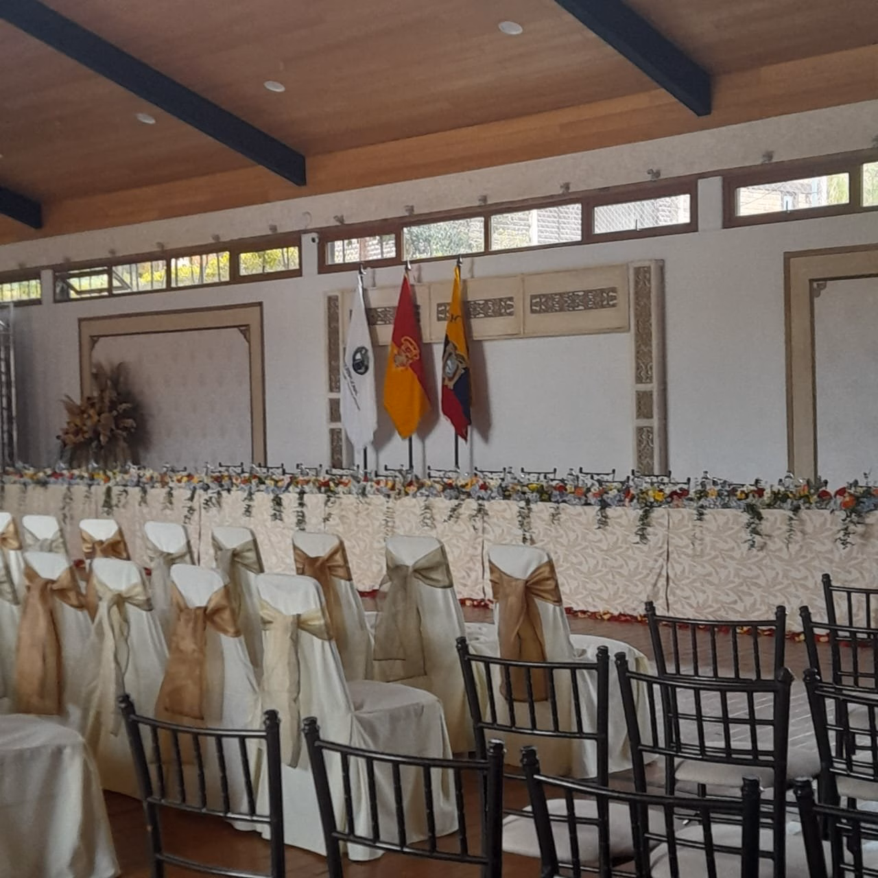 Montaje para evento corporativo y gastronómico en Estancia Rosario.